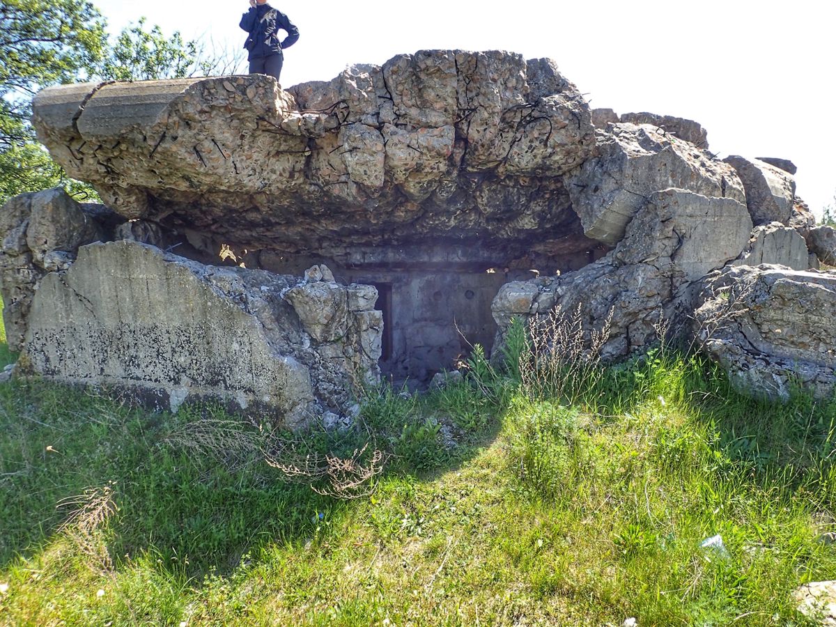 Bunker Half Destroyed