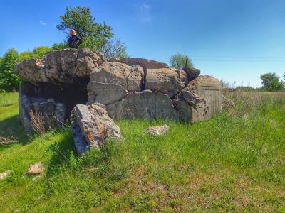 Bunker Half Destroyed